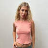 Burberry Peach Knitted Tank - Size M