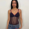 Intimisssi Purple Mesh Corset Cami Top - Size S