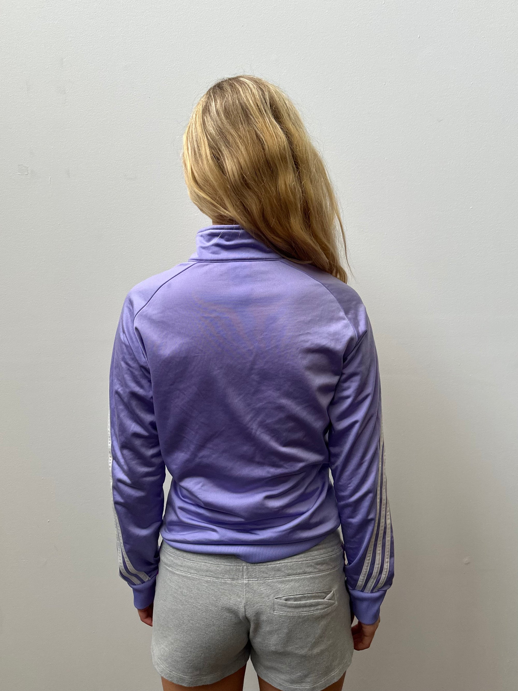 Adidas Lilac Zip Up Jacket - Size M