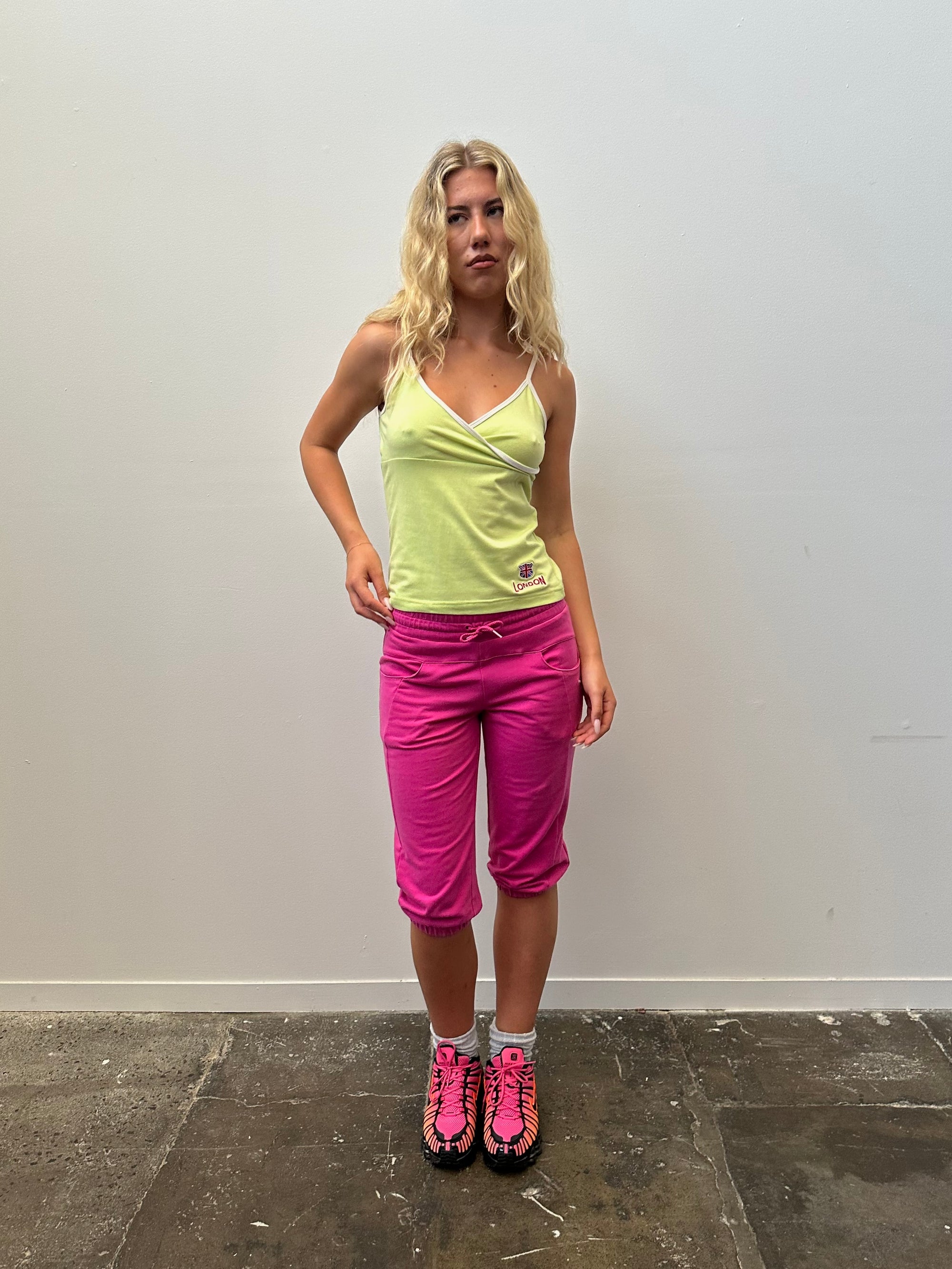 Hot Pink Puma Capri Joggers - Size 10