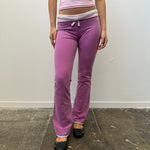 Purple Nike Low Waisted Sweatpants - Size S