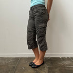 Adidas Grey Capri Cargo Pants - Size S