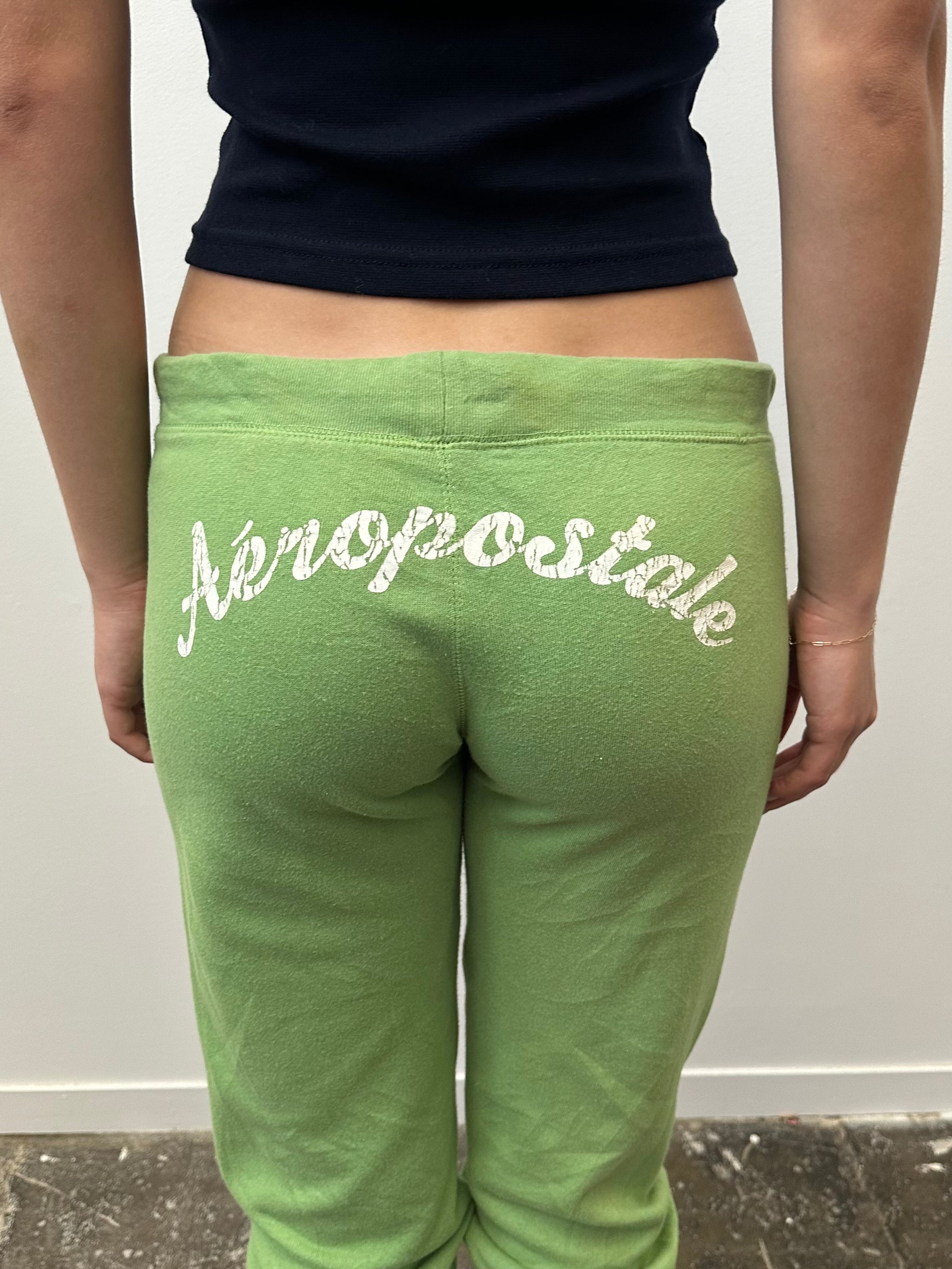 Aeropostale Lime Green Capri Joggers - Size S