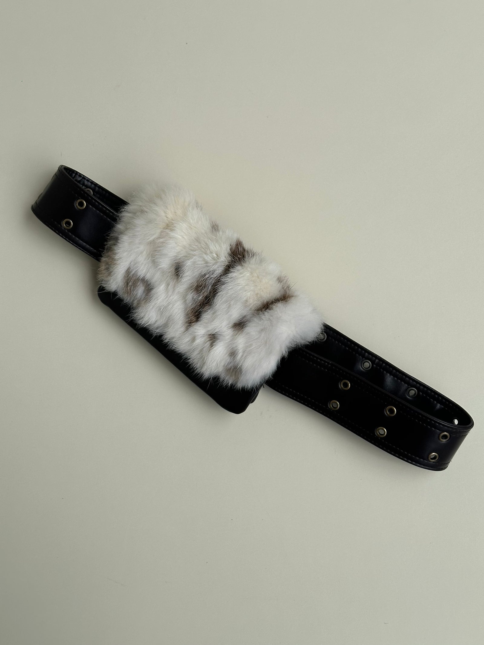 Faux Fur Bag Belt