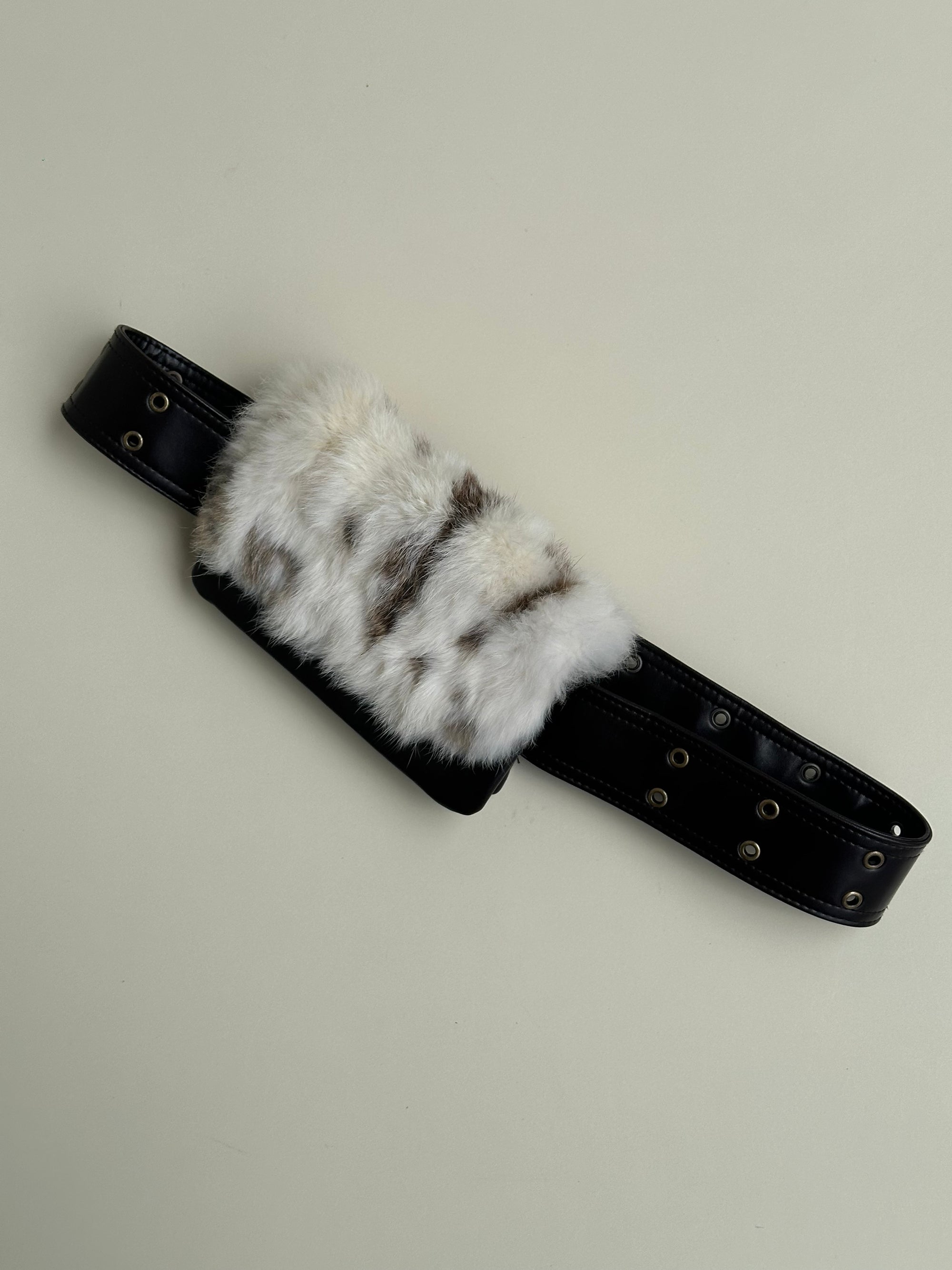 Faux Fur Bag Belt