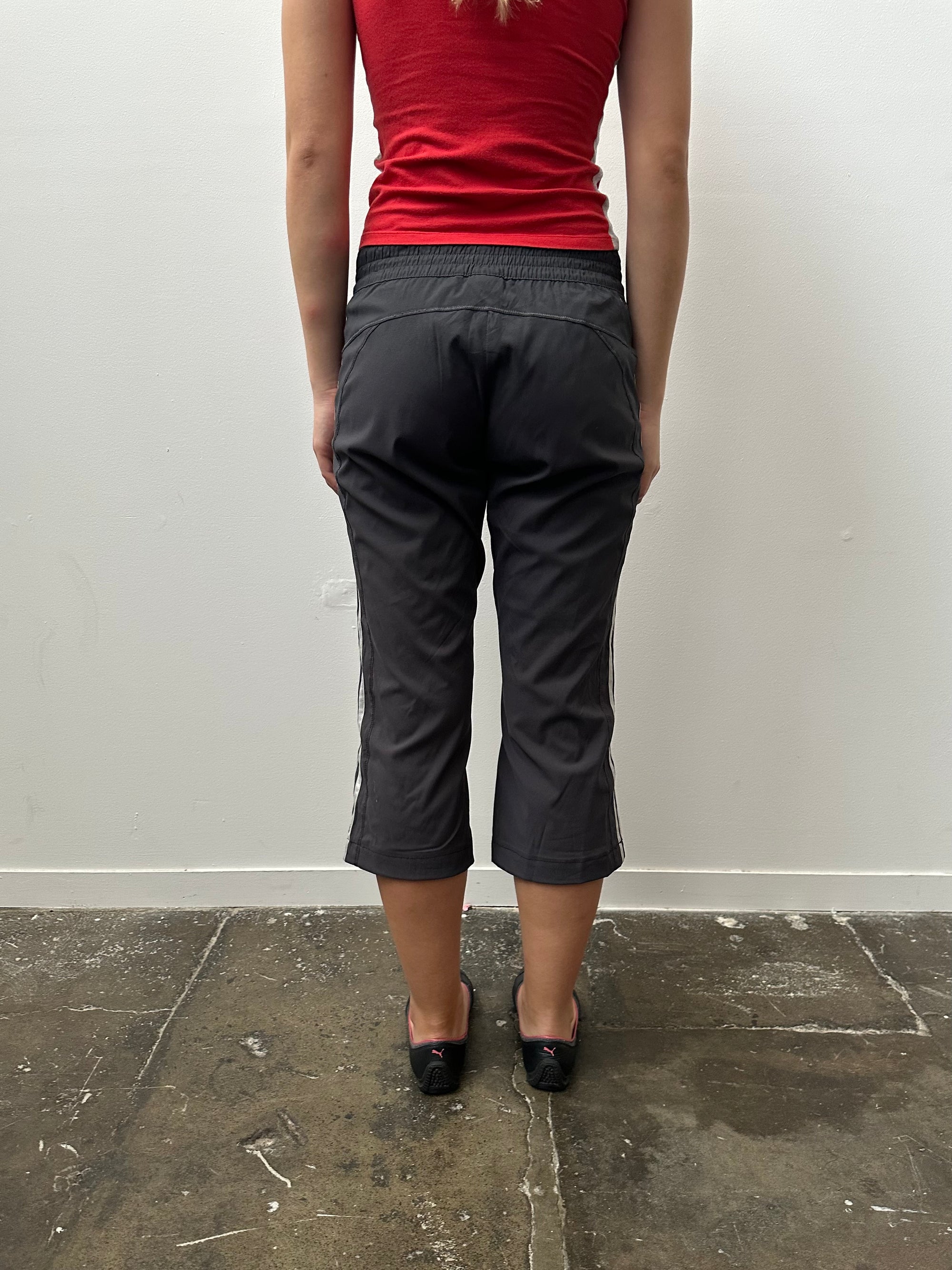 Adidas Charcoal Grey Capri Pants - Size S