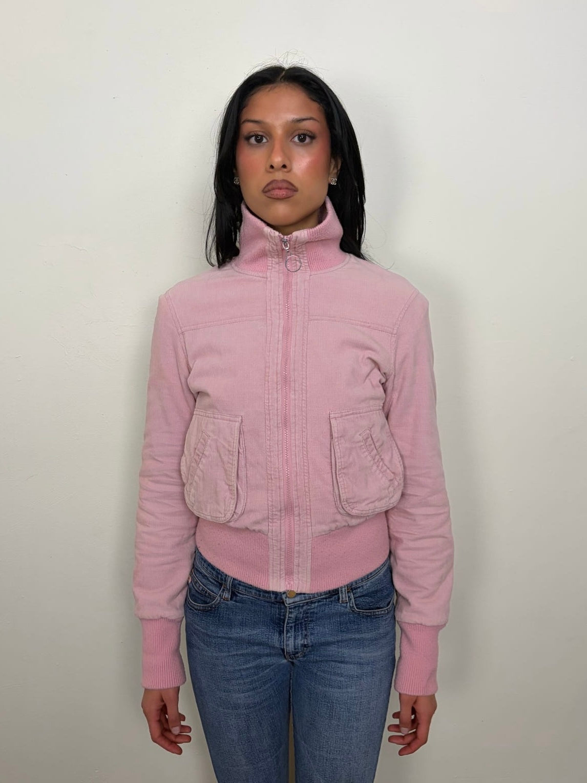 Pimkie Baby Pink Corduroy Jacket - Size M