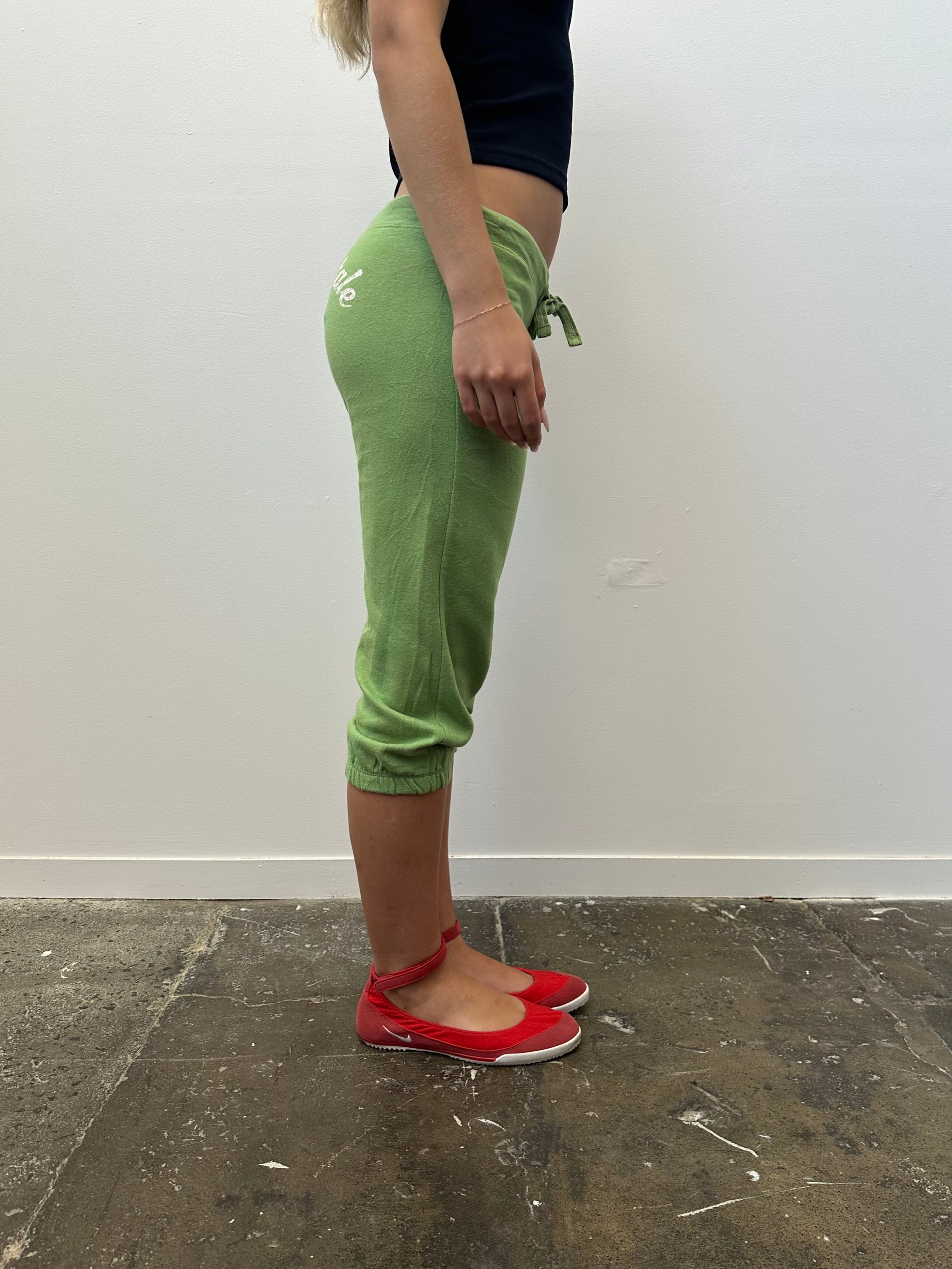 Aeropostale Lime Green Capri Joggers - Size S