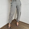 Light Grey Y2K Cargo Pants - Size S