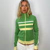 American Eagle Green & Yellow Zip Up - Size M