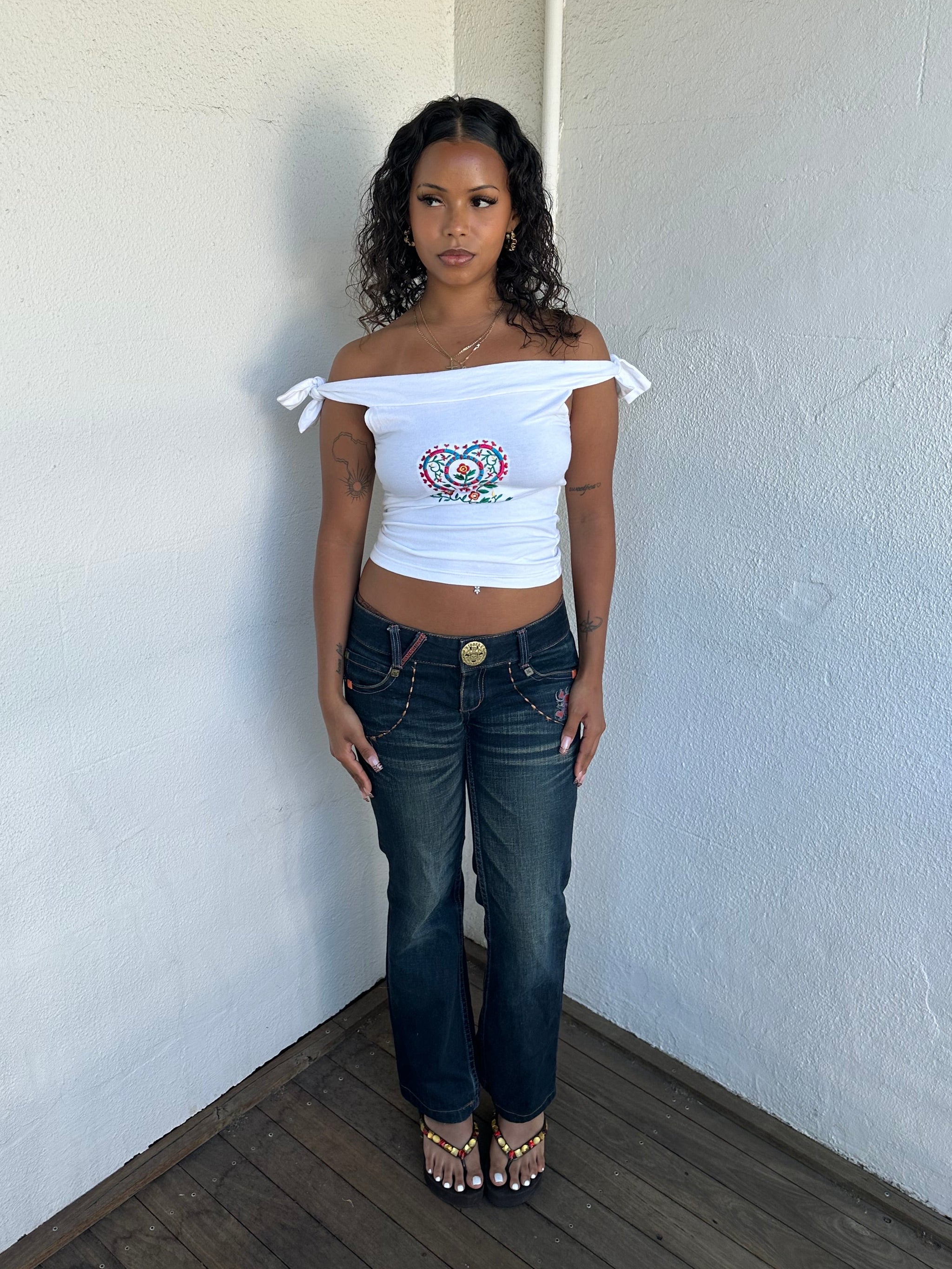 Riobera Y2K Bootcut Jeans - Size S