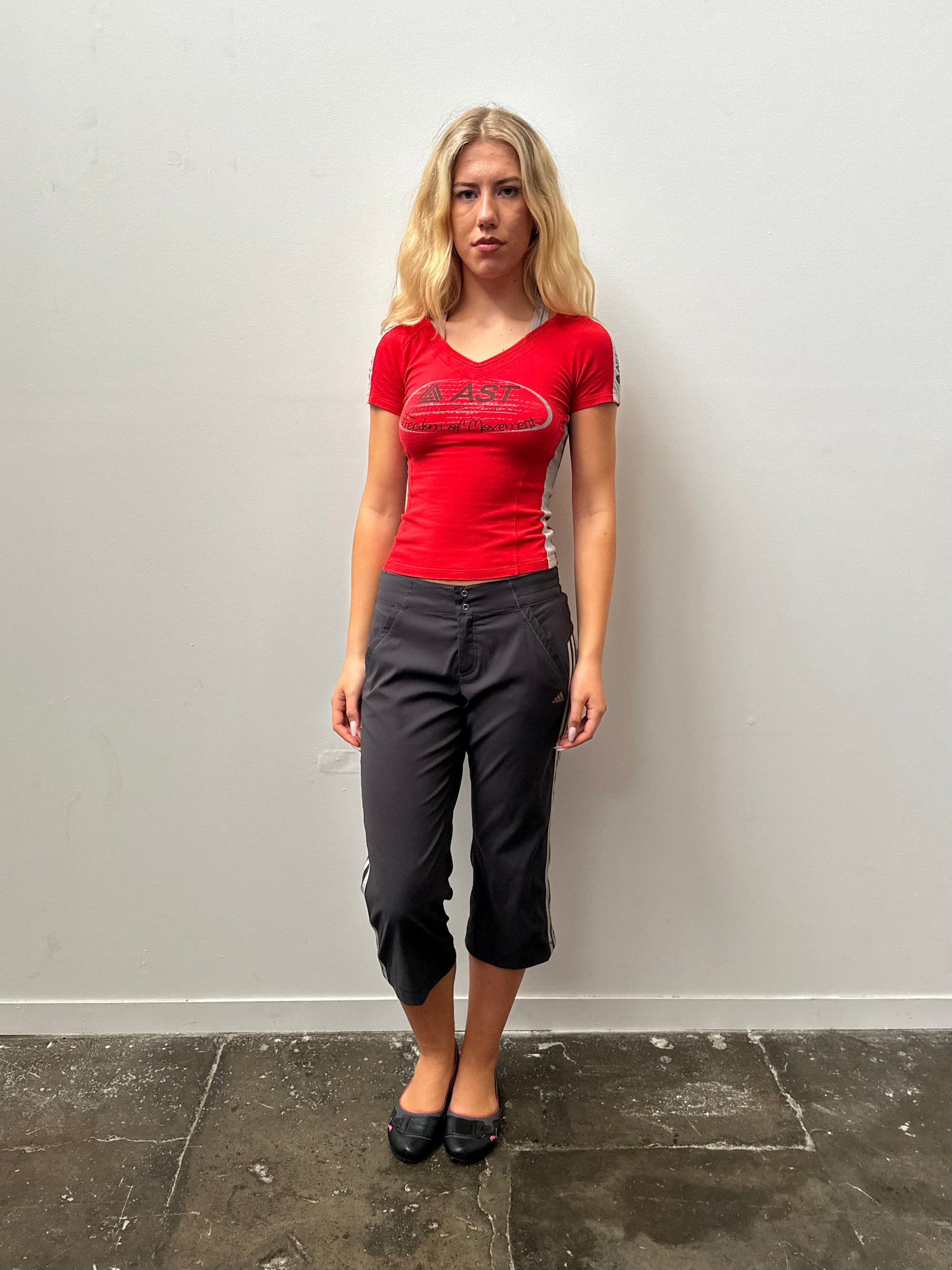 Adidas Charcoal Grey Capri Pants - Size S
