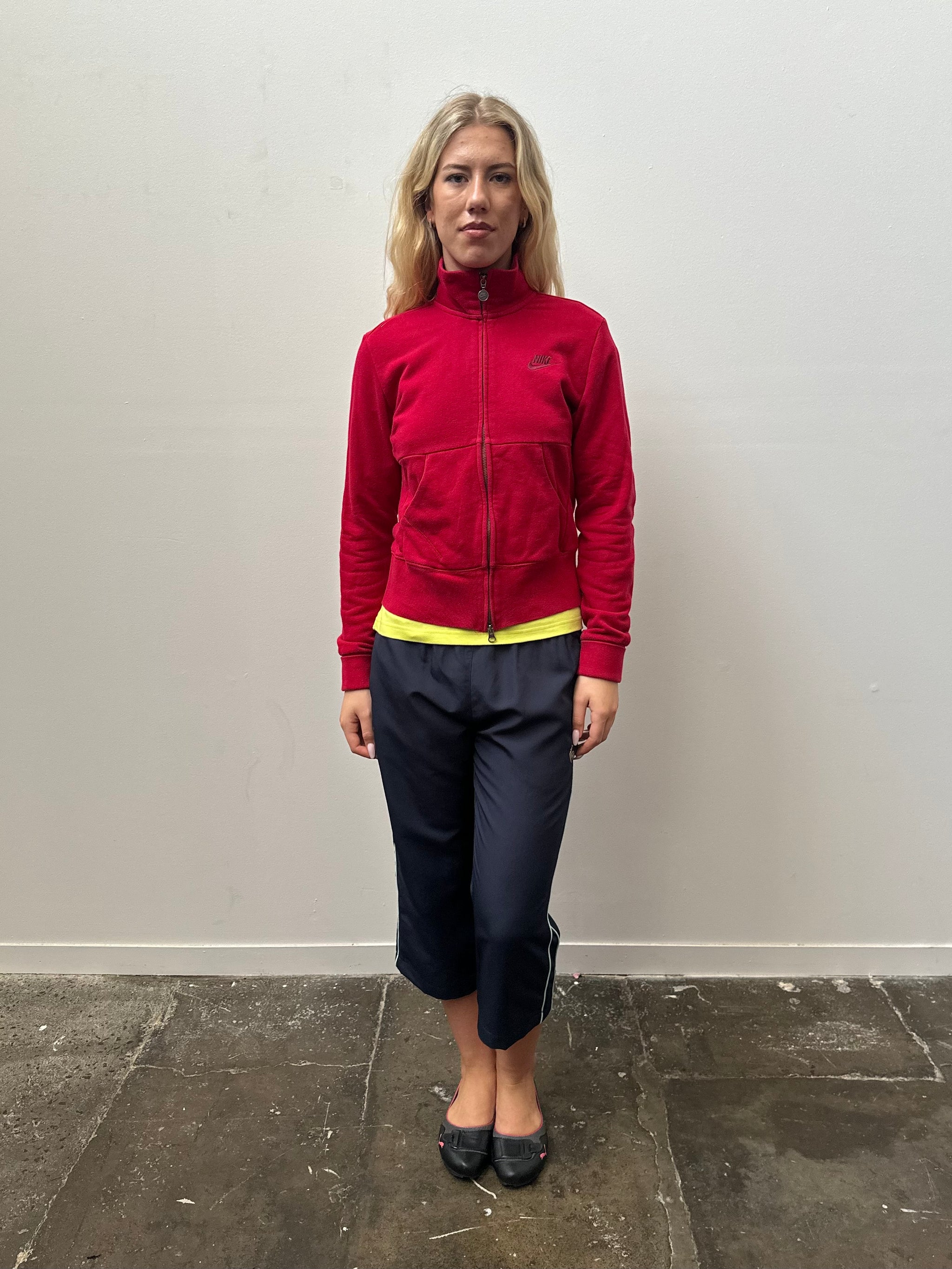 Nike Red Zip Up Jacket - Size M