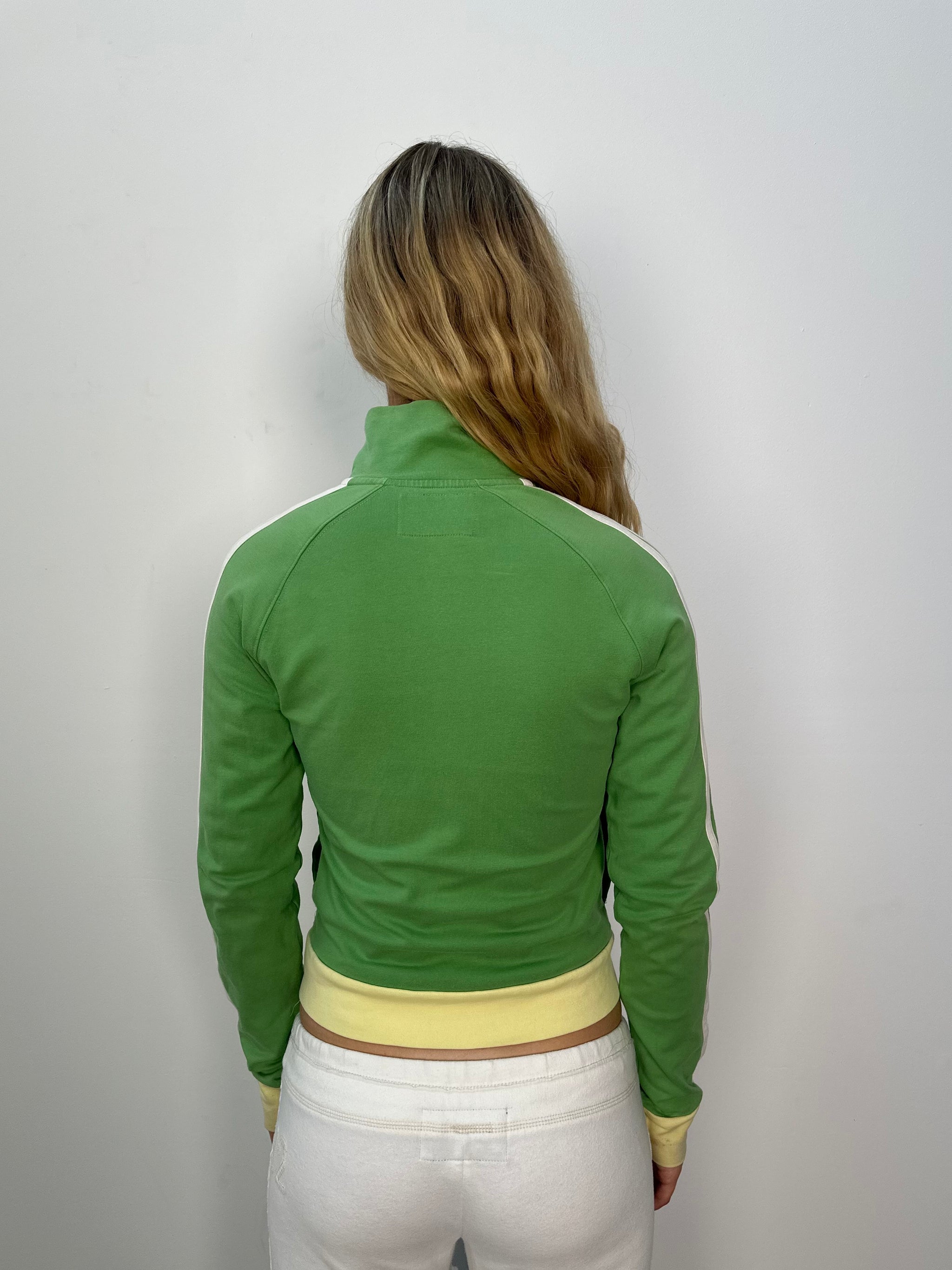 American Eagle Green & Yellow Zip Up - Size M