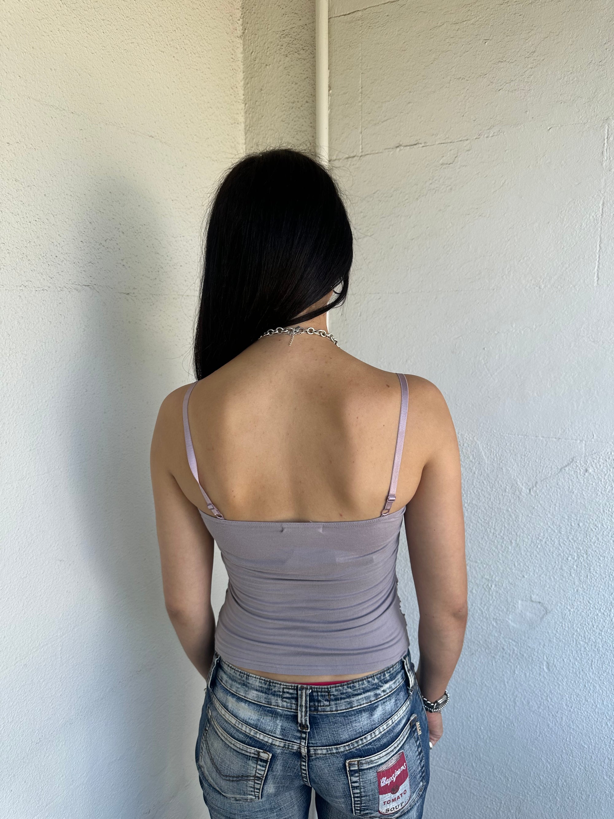 Lilac Ruched Cami Top - Size S