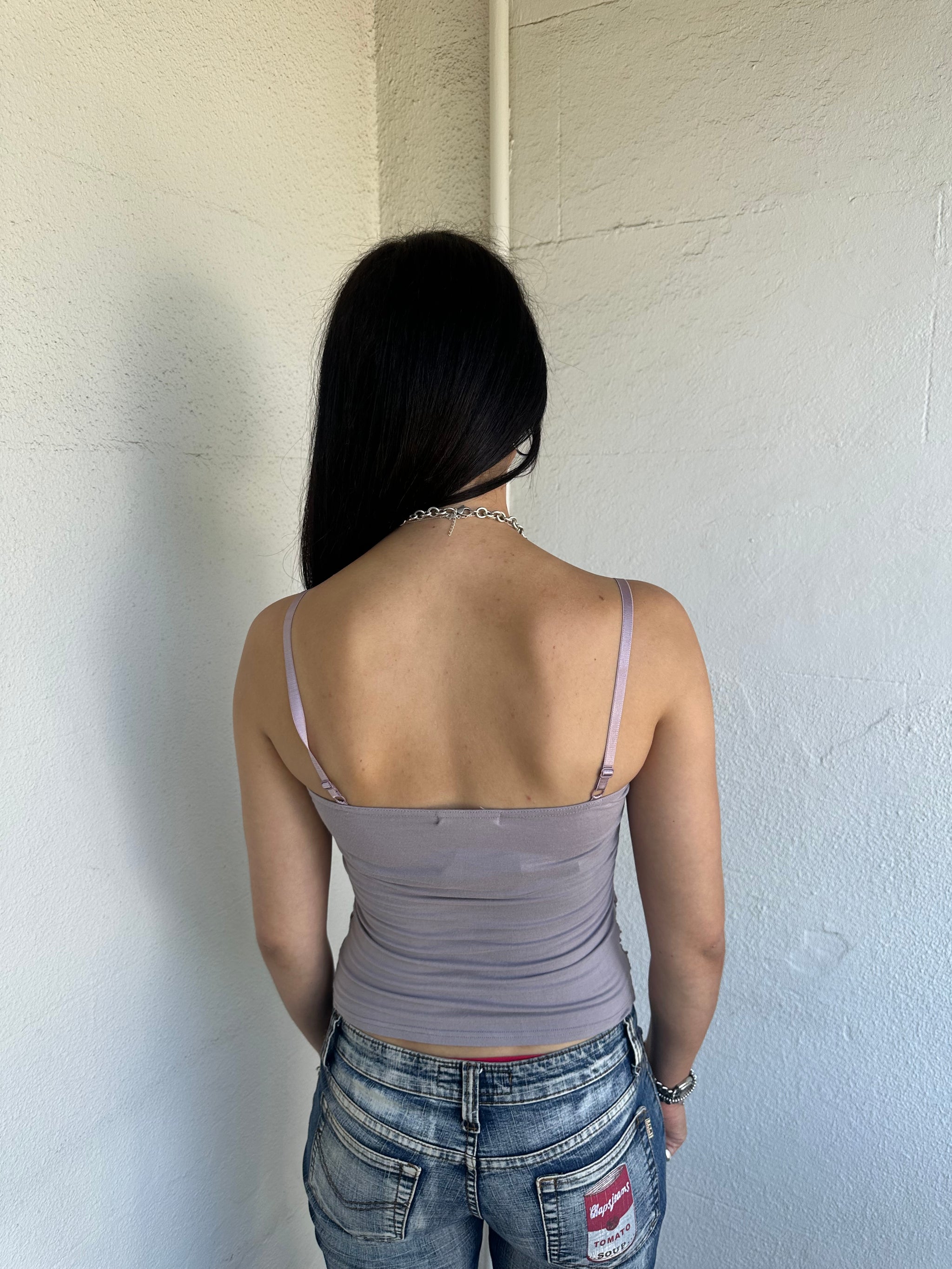 Lilac Ruched Cami Top - Size S