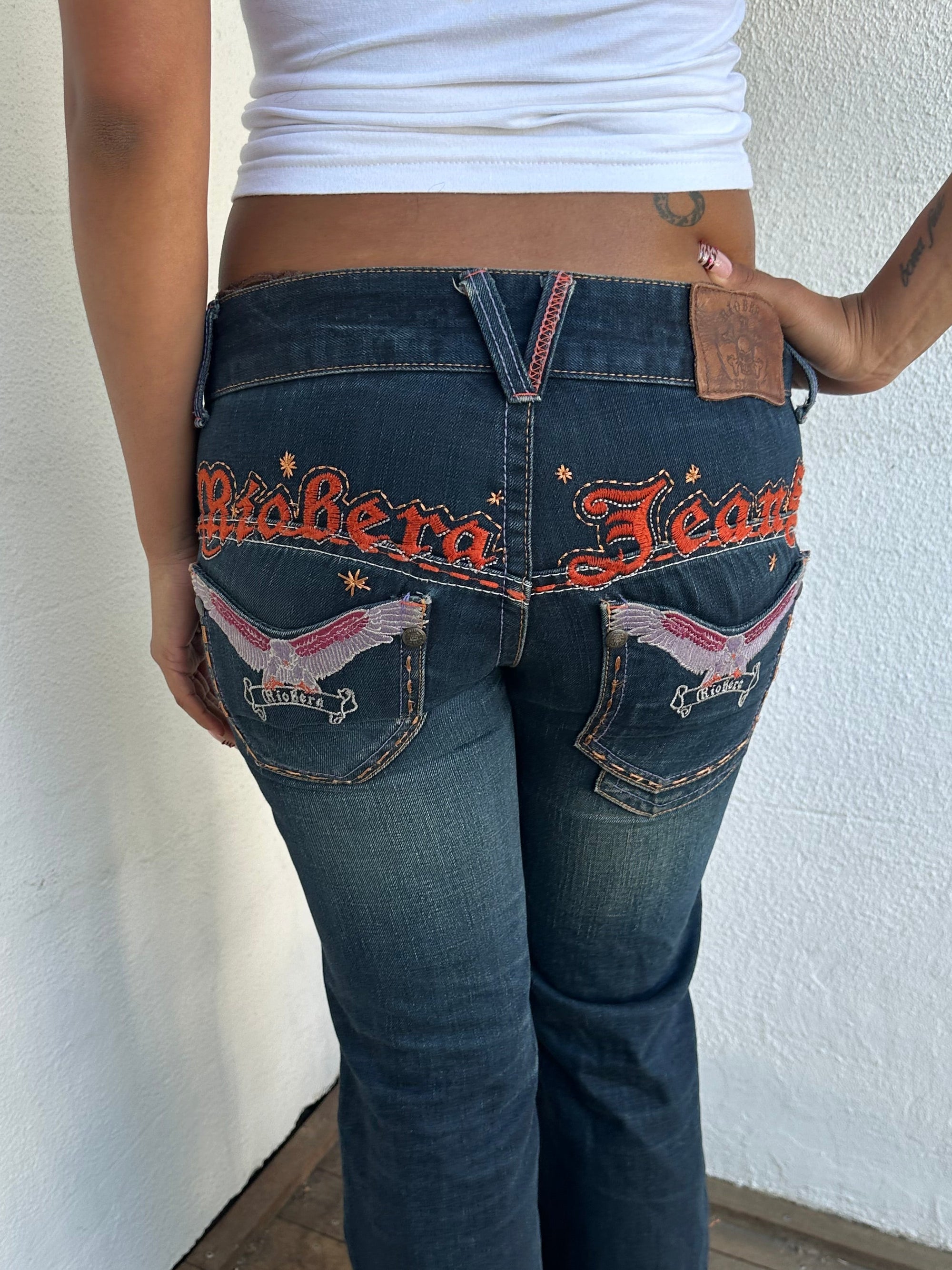 Riobera Y2K Bootcut Jeans - Size S