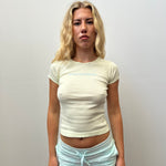 Abercrombie Pastel Yellow Baby T-shirt - Size S