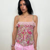 Baby Pink & Green Bold Pattern Cami - Size M