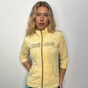 Adidas Pastel Yellow Velour Zip Up - Size S
