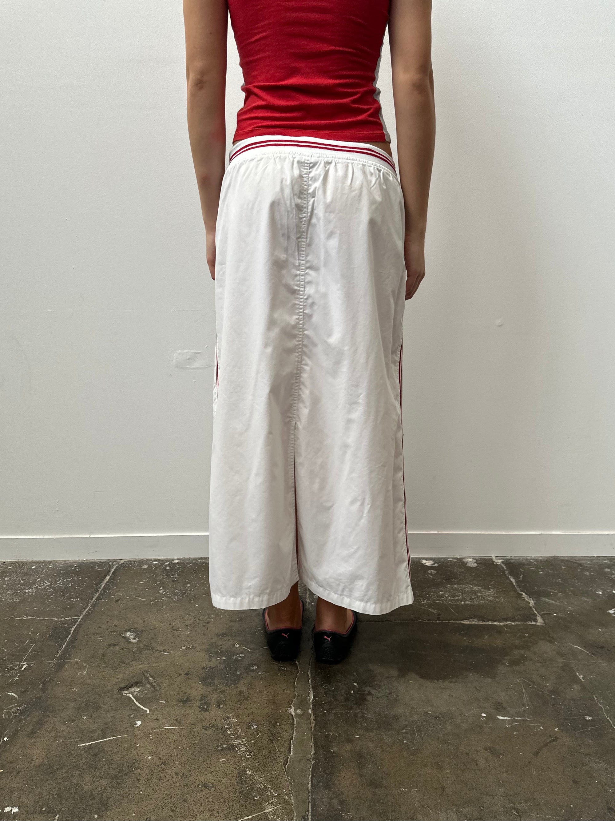 White Cargo Maxi Skirt - Size L
