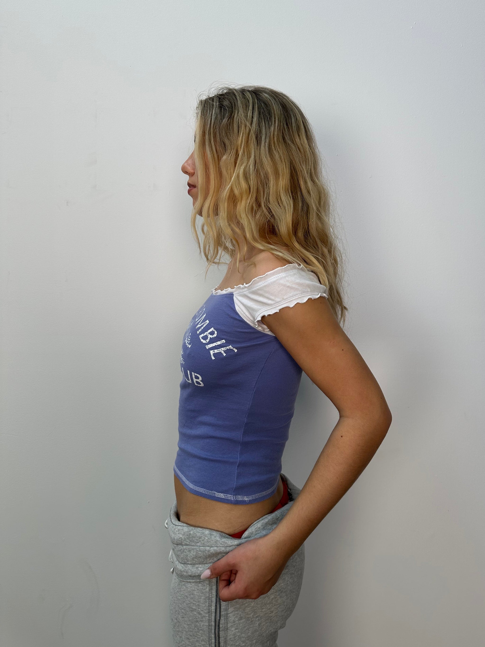 Abercrombie & Fitch Blue Graphic Tank - Size S