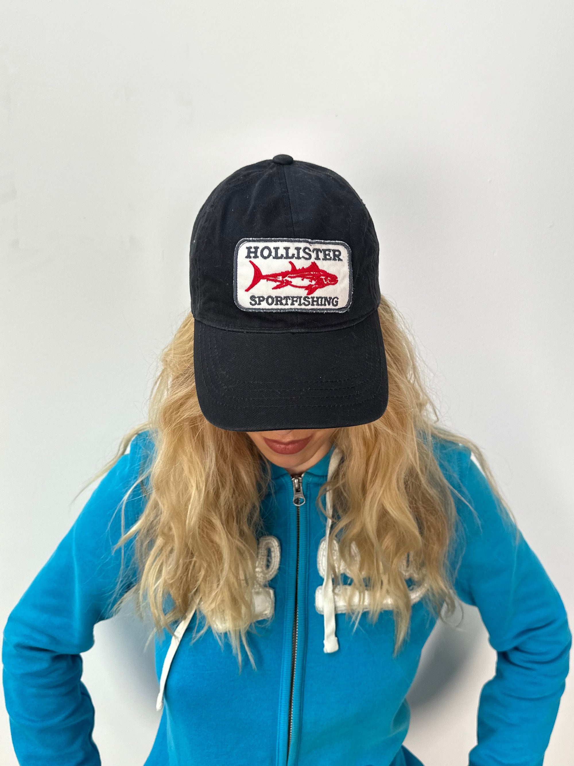 Holister Black Patch Detail Cap