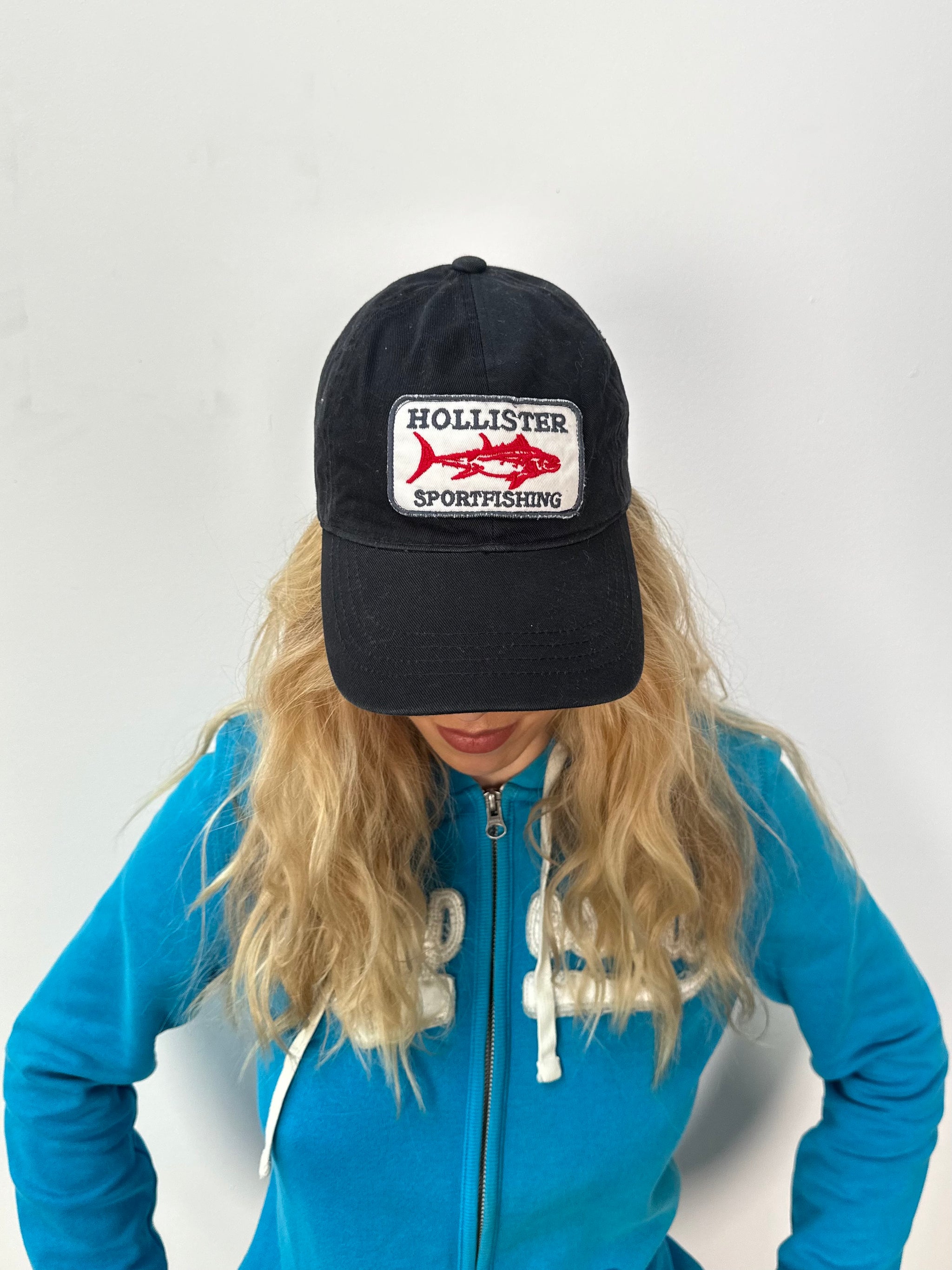 Holister Black Patch Detail Cap