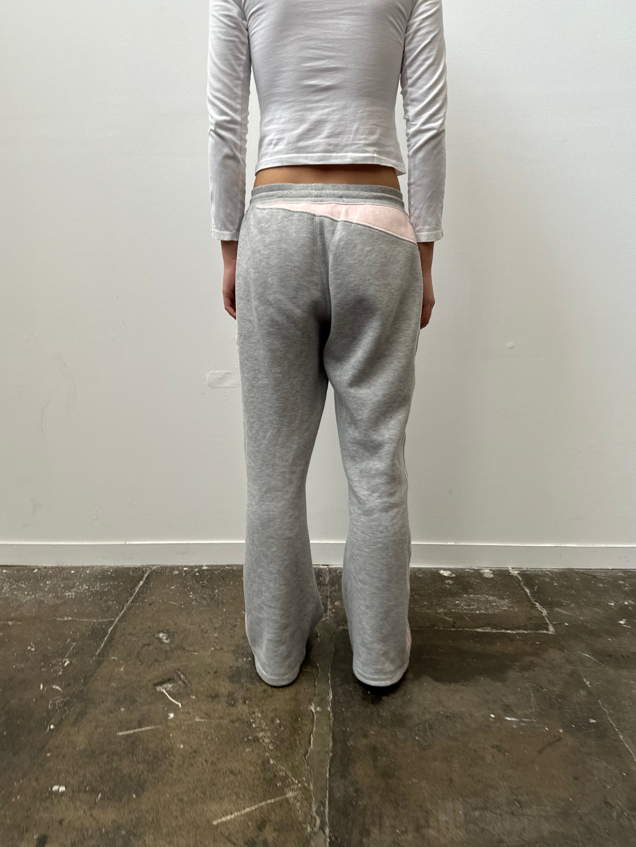 Adidas Grey & Baby Pink Joggers