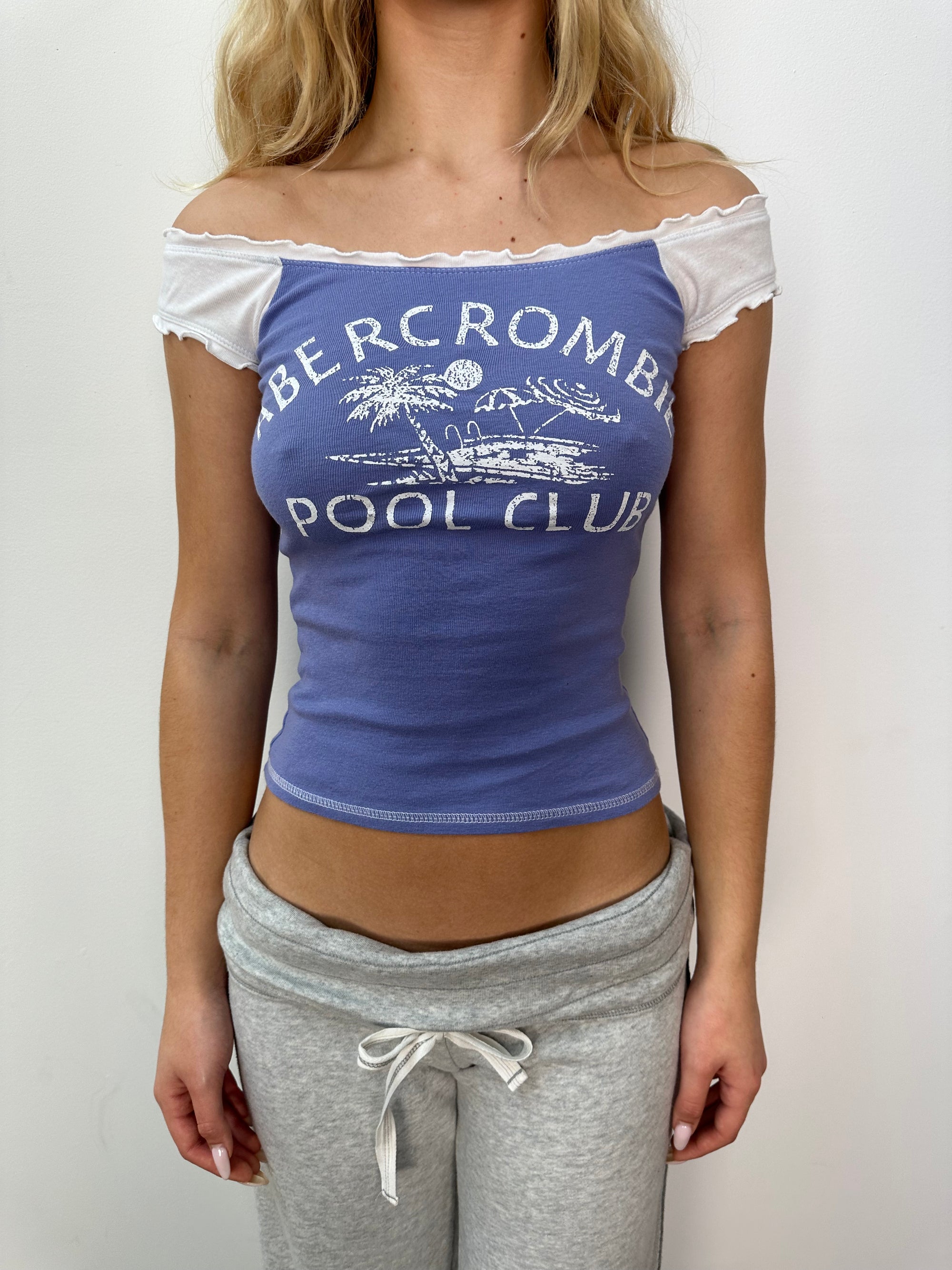 Abercrombie & Fitch Blue Graphic Tank - Size S