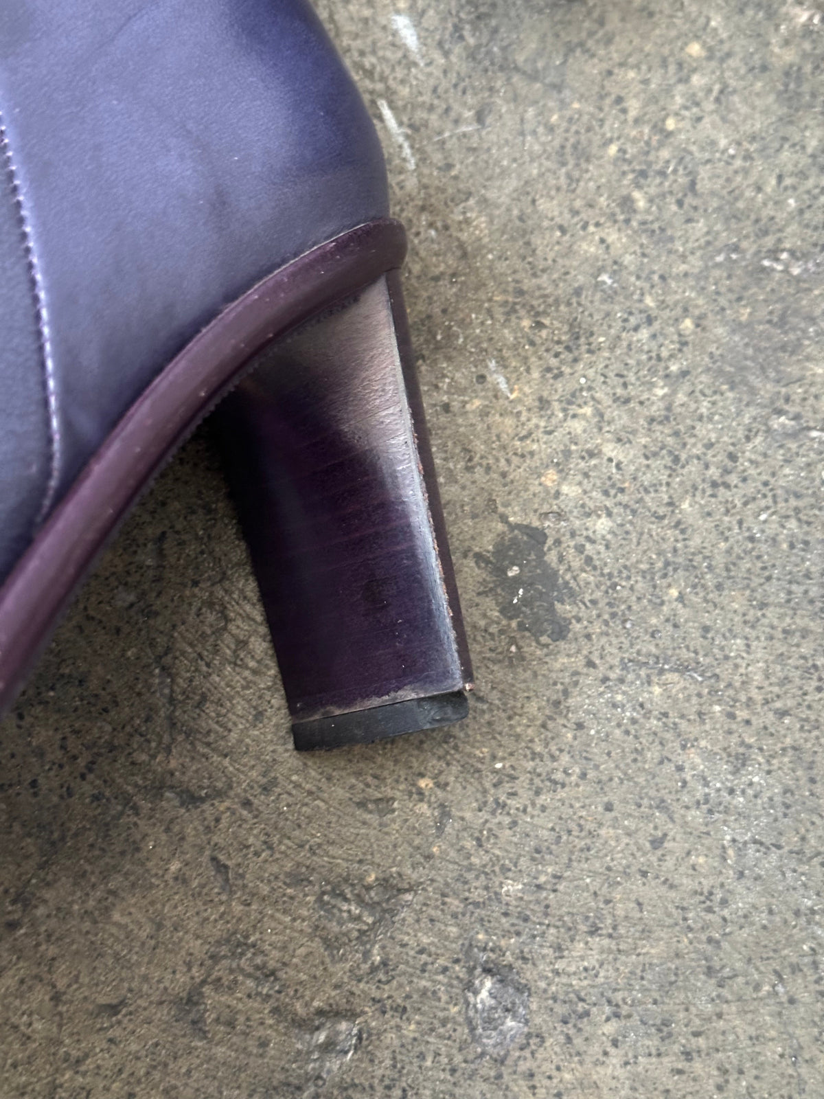 Deep Purple Faux Fur Lined Boots - Size 8