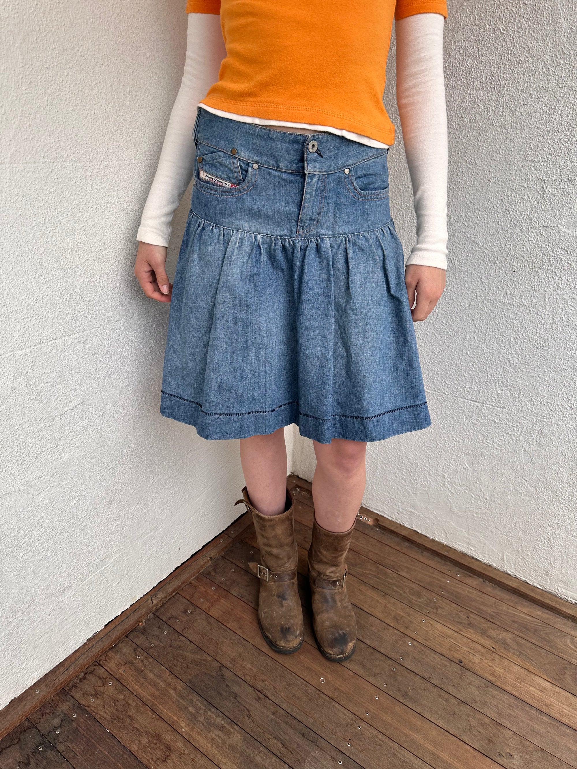 Diesel Denim Midi Skirt