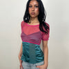 Hot Pink Netted Micro Crop - Size S