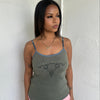 Khaki Harley Davison Cami Top