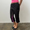 Puma Black & Purple Capri Pants - Size M