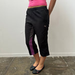 Puma Black & Purple Capri Pants - Size M