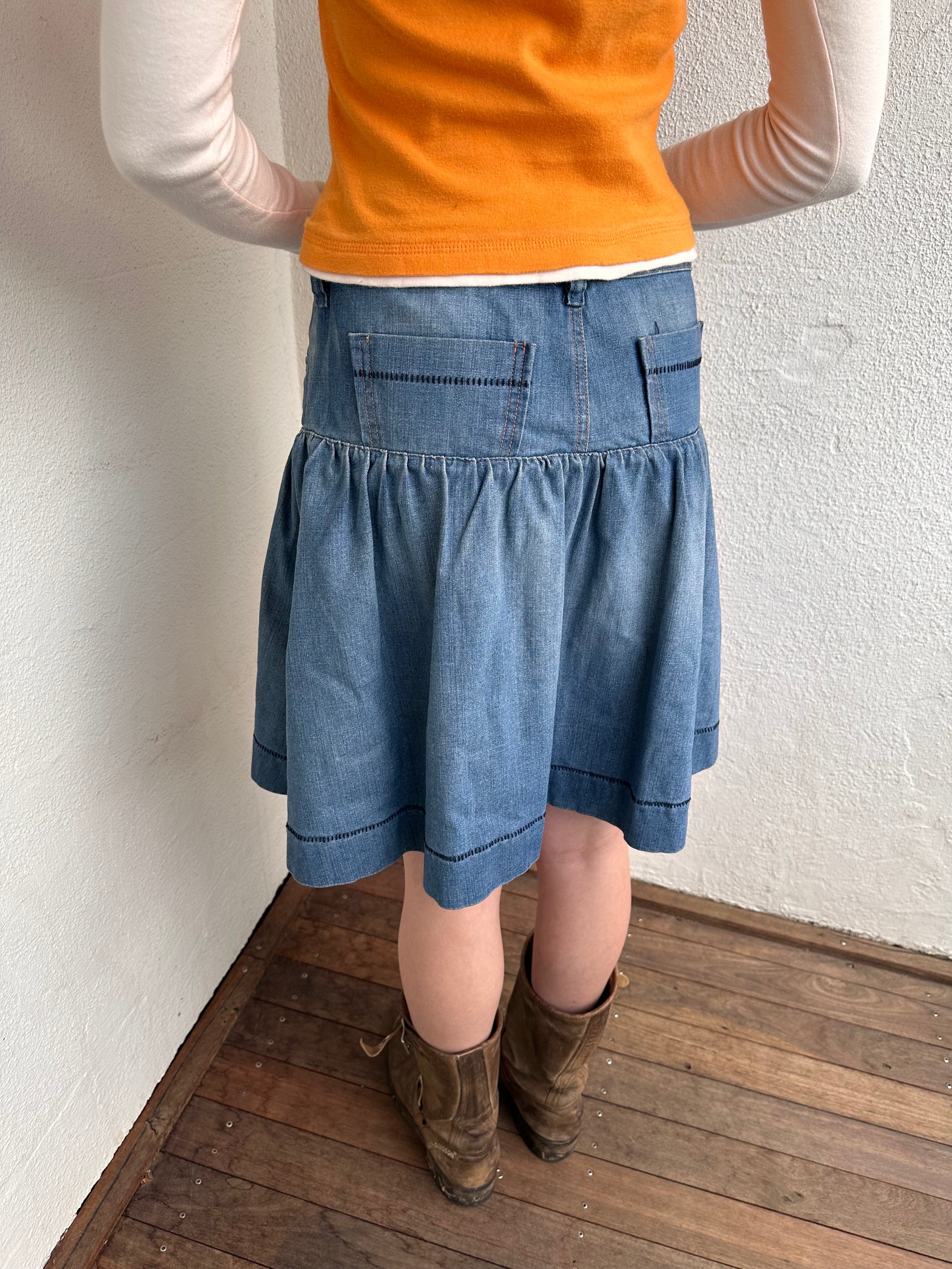 Diesel Denim Midi Skirt